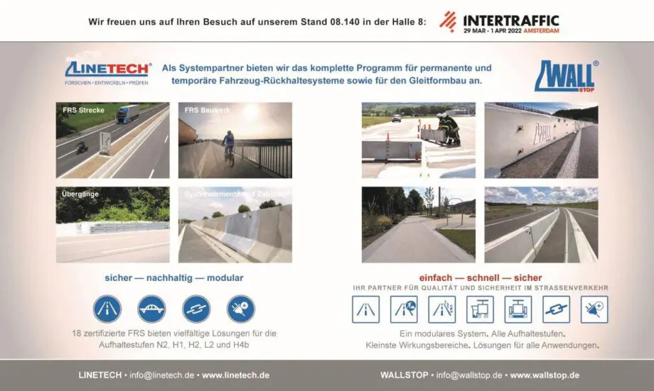 Linetech Messe Intertraffic Wallstop