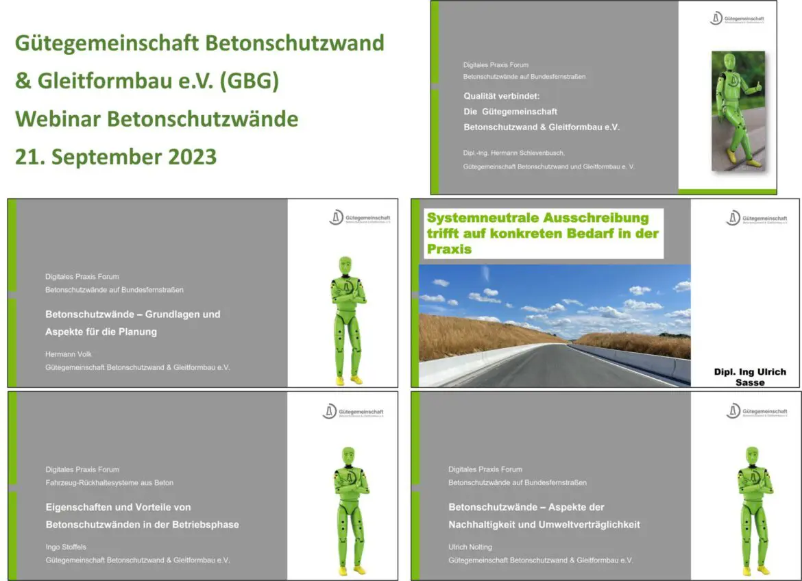 Fahrzeug-Rückhaltesysteme FRS BSW-Webinar Betonschutzwände Planung Betrieb Nachhaltigkeit Umweld